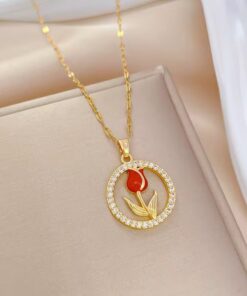 21031 - Collar armado flor