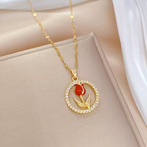 21031 - Collar armado flor