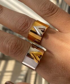 30004 - Anillo Bicolor acero