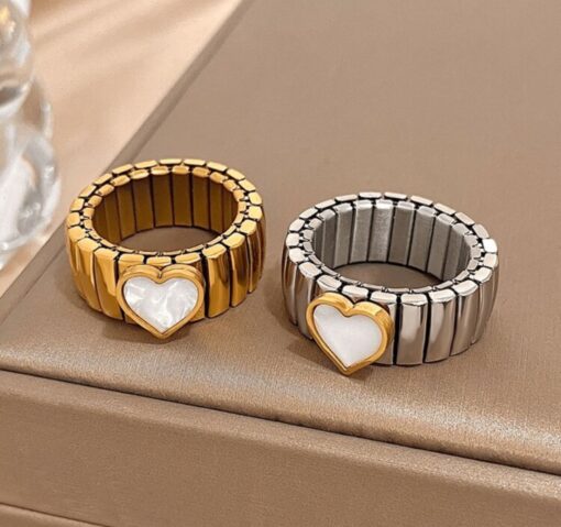 30005 - Anillo Bicolor acero Dorado - Imagen 2