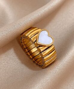 30005 - Anillo Bicolor acero Dorado