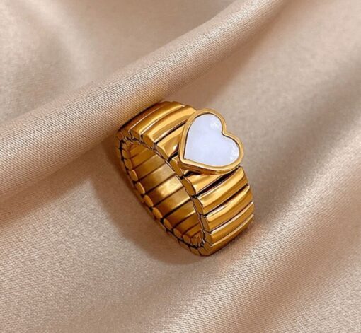 30005 - Anillo Bicolor acero Dorado