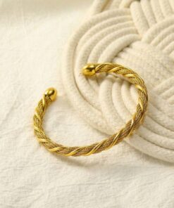 41070 - Pulsera pequeña Acero entorchada