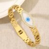 41075 - Pulsera Acero dorada ojo turco