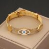 41078 - Pulsera Acero ojo turco con pestañas