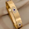 41074 - Pulsera Acero dorada ojo turco