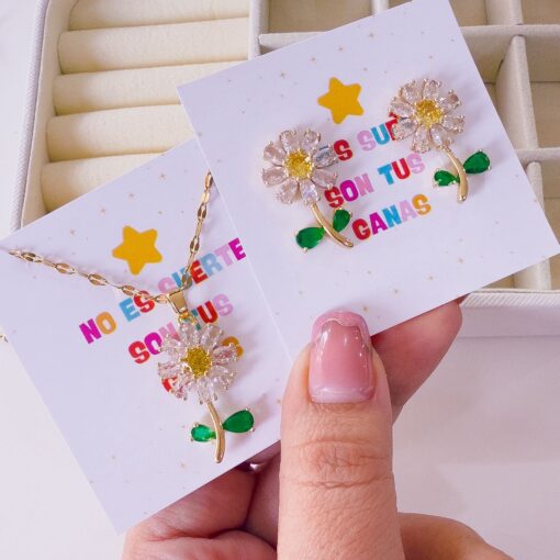 21052 - Collar set flor