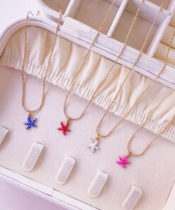 21027 - Collar armado estrella mar esmaltado