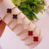 41006 - Pulsera armada dije trebol esmaltado