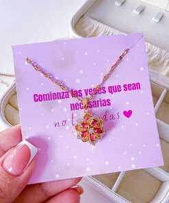 21056 - Collar Armado flor giratoria