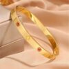 41041 - Pulsera rosado Acero Bangle