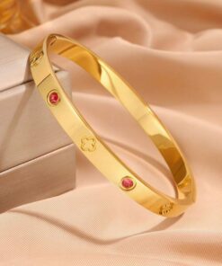 41041-4 Pulsera rosado Acero Bangle