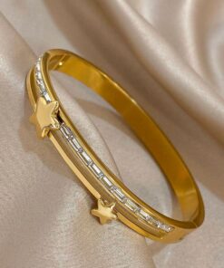 41078 - Pulsera Acero dorada estrella