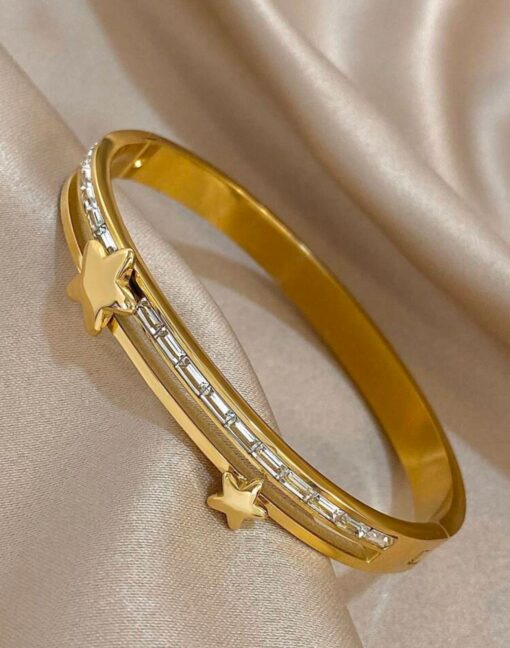 41078 - Pulsera Acero dorada estrella