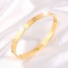 41041-5 Pulsera Transparente Acero Bangle