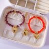 41002 - Pulsera armada de corazon con cristales