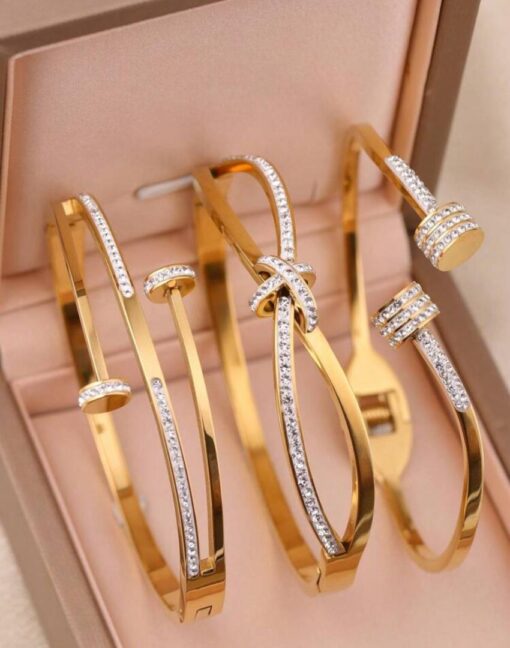 41086 - Pulsera acero con cristales - Imagen 2