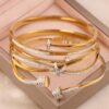 41086 - Pulsera acero con cristales