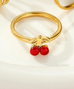 30007 - Anillo cereza acero