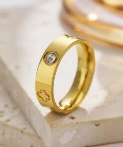 30008 - Anillo bangle acero dorado