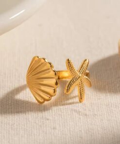 30009 - Anillo marino acero almeja
