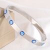 41069-1 pulsera acero Plateado ojos turcos