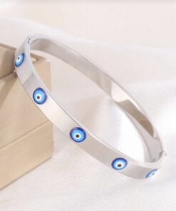 41069-1 pulsera acero Plateado ojos turcos