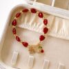 41011-1 Pulsera roja balin fe cereza