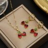 21041 - Set cereza acero