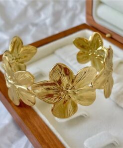 41014 - Pulsera acero multi flor