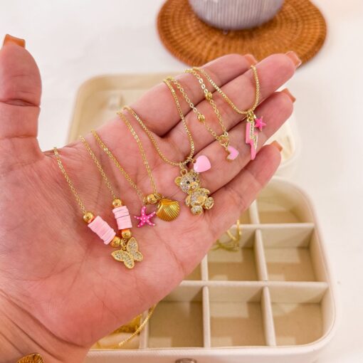 #11 - Combo promo 5 collares rosado