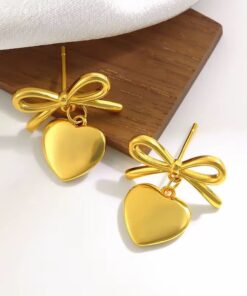 80064 - Zarcillos lazo corazon
