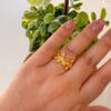 30002-1 Anillos Rodio flor