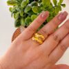 30002-4 Anillos Rodio anchos