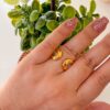 30002-5 Anillos Rodio doble U