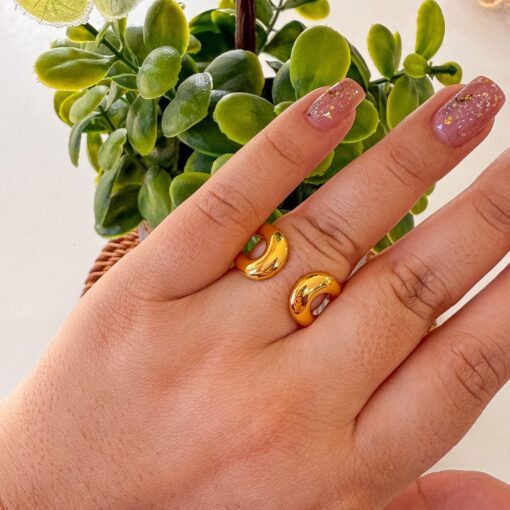 30002-5 Anillos Rodio doble U
