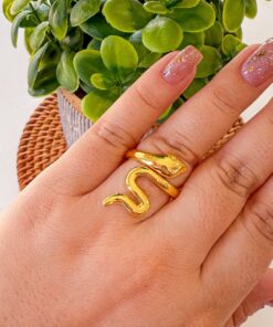 30002-7 Anillos Rodio serpiente