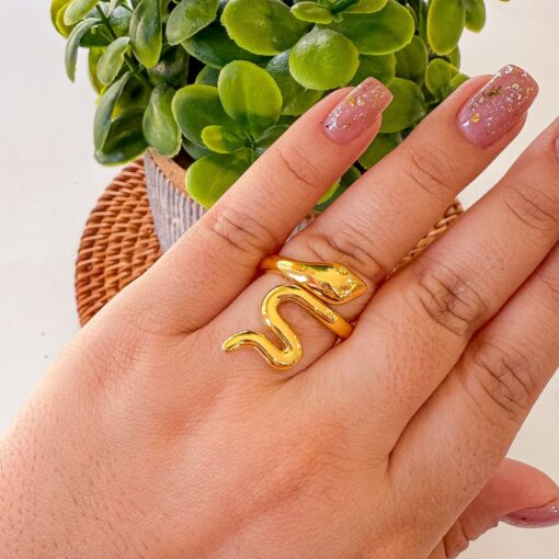 30002-7 Anillos Rodio serpiente