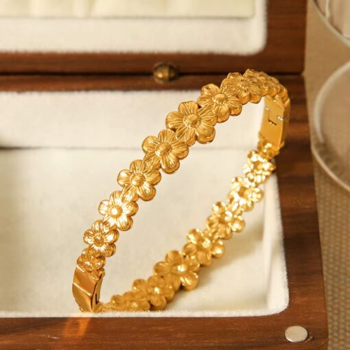 41016 - Pulsera flor acero