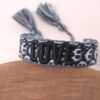 41012 - Pulsera love negra tela