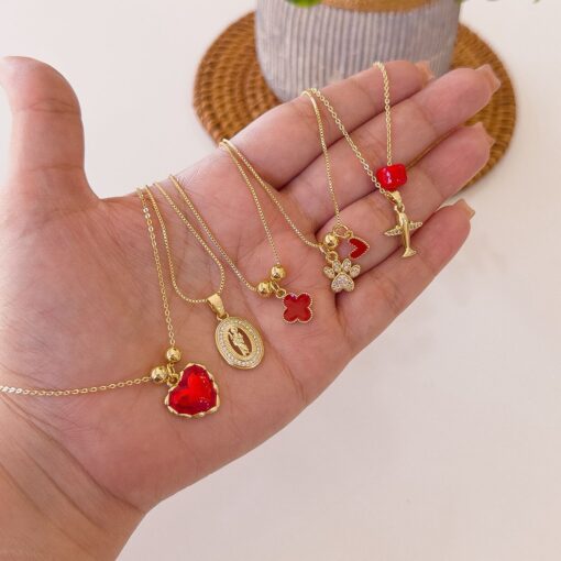 #16 - Combo ROJO 2 collares 18$