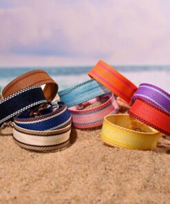 41006 - Pulsera tela colores
