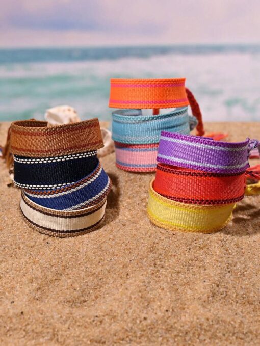 41006 - Pulsera tela colores - Imagen 2