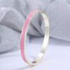 41043-1 Pulsera Acero Plateada Rosada