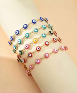 41099 - Pulsera acero ojo turco esmaltado