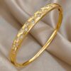 41054 - Pulsera Acero dorada con estrellas