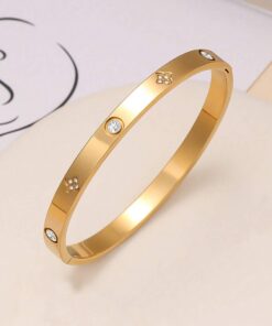 41046 - Pulsera acero estrella cristal