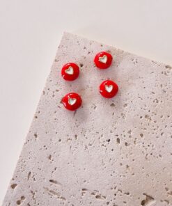 20157 -  Dije corazon rojo pasador