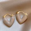 80089 - Zarcillos corazon esmaltado