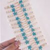 41018 - Pulsera azul marina con piedra natural
